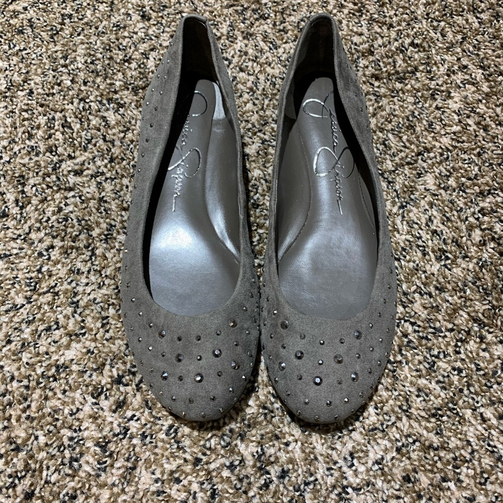 Jessica Simpson Gray Flats